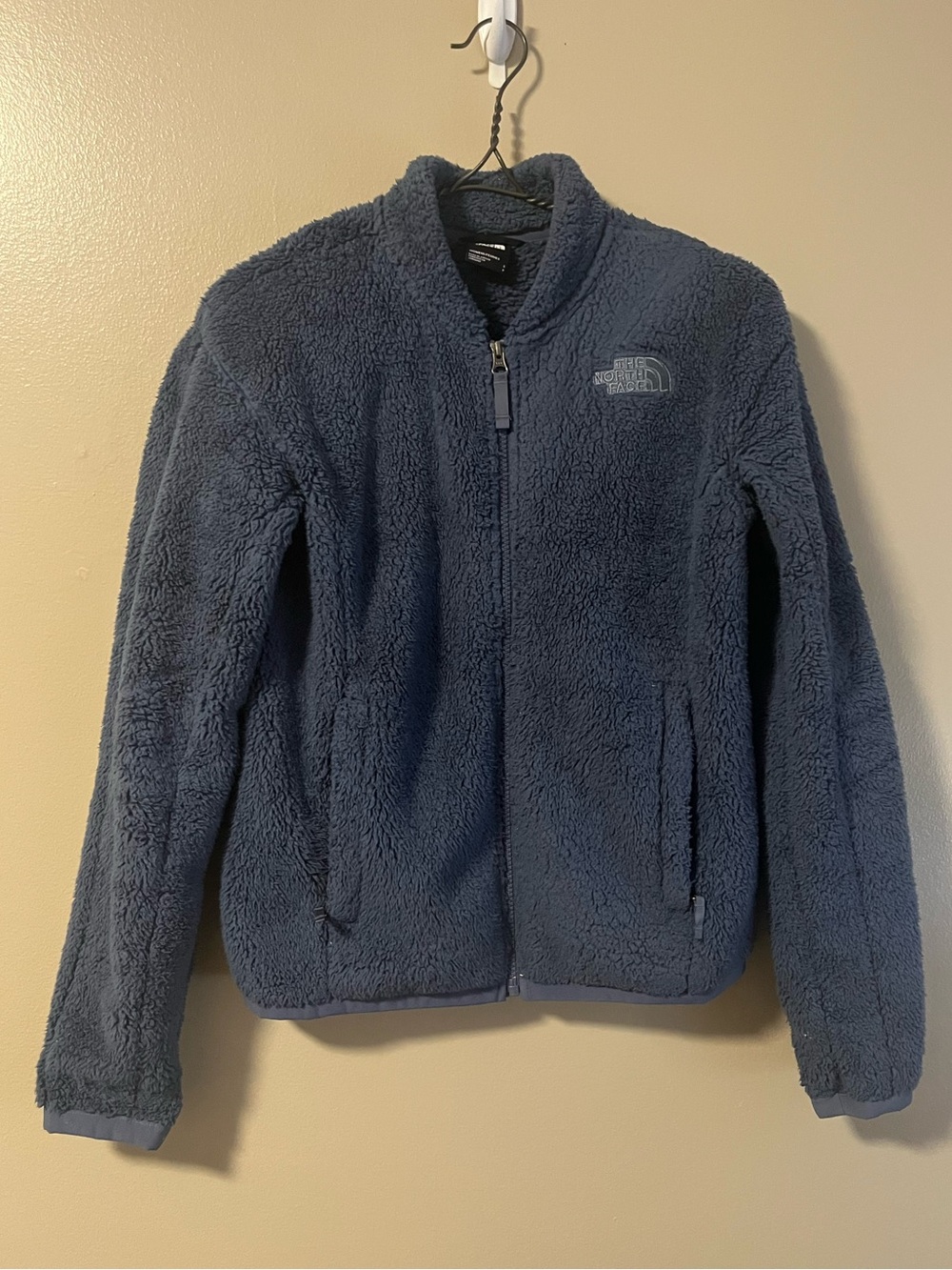 The North Face Blue Sherpa Full Zip Jacket Small